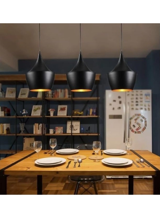 المفتاحة مصباح سقف معلق بتصميم عصري عتيق | مصباح معلق بإضاءة واحدة | إضاءة بنمط صناعي كلاسيكي لغرفة المعيشة وغرفة النوم وغرفة الطعام - Image 4